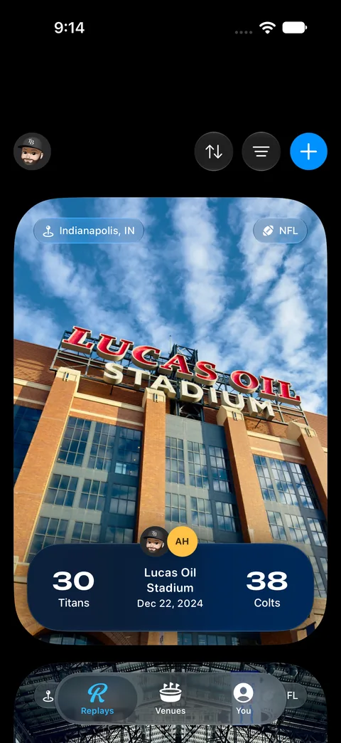 Replay screenshot
